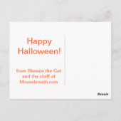 ハロウィンキャット ポストカード (裏面)