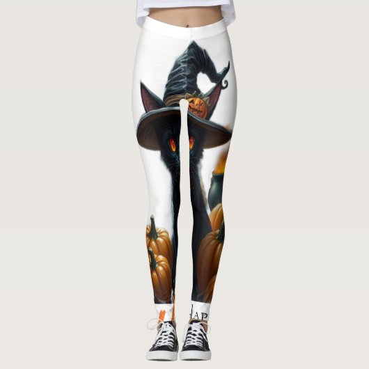 ハロウィンキャット レギンス (正面)
