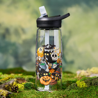 ハロウィンキャット 楽しいパーティー ウォーターボトル