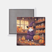 ハロウィンキャット #2 マグネット (正面/裏面)