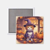 ハロウィンキャット #8 マグネット (正面/裏面)