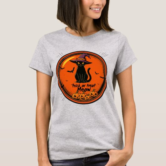 ハロウィンキャット Tシャツ (正面)