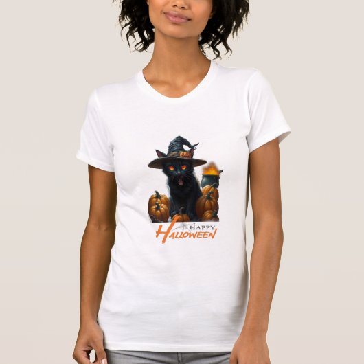 ハロウィンキャット Tシャツ (正面)
