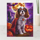 ハロウィンキャバリアキングヴァンパイアパンプキン怖い カード (正面)