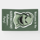 ハロウィンキャラクターカスタム文字バナー1/4 横断幕 (横)