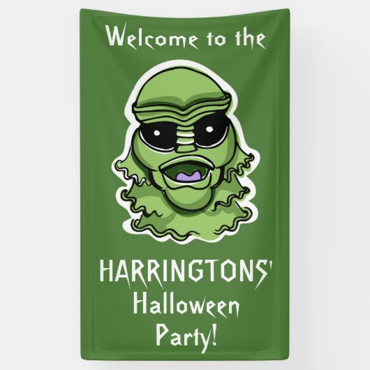 ハロウィンキャラクターカスタム文字バナー4/4 横断幕 (縦)