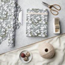 ハロウィンキャンディとリボンのラッピングペーパーロール