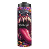 ハロウィンキャンディに囲まれた怪物 タンブラー (正面)