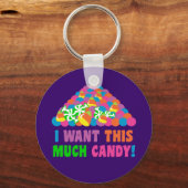 ハロウィンキャンディの山 キーホルダー (正面)