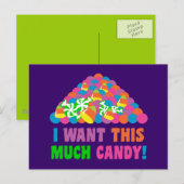 ハロウィンキャンディの山 ポストカード (正面/裏面)