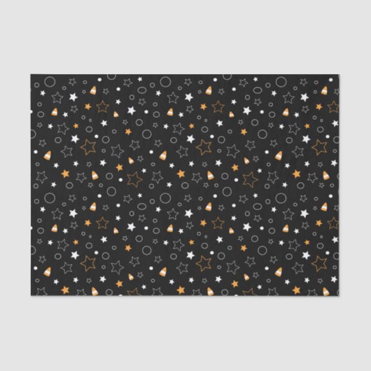 ハロウィンキャンディスターパターン 薄葉紙 (正面)