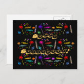 ハロウィンキャンディパターン ポストカード (正面/裏面)