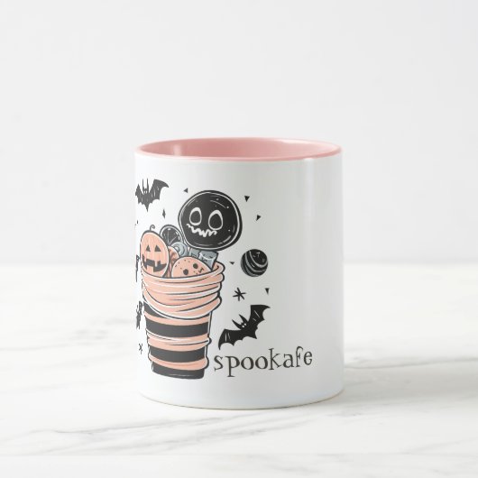 ハロウィンキャンディボックスとこうもり マグカップ (中央)