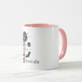 ハロウィンキャンディボックスとこうもり マグカップ (正面右)