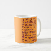 ハロウィンキャンディーコスチューム10月31日オレンジ コーヒーマグカップ (正面右)