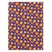 ハロウィンキャンディーコーンキャンディーが紫に テーブルクロス (正面)