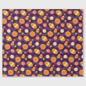 ハロウィンキャンディーコーンキャンディーが紫に ラッピングペーパー (フラット)