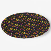 ハロウィンキャンディーコーン模様 ペーパープレート (アングル)