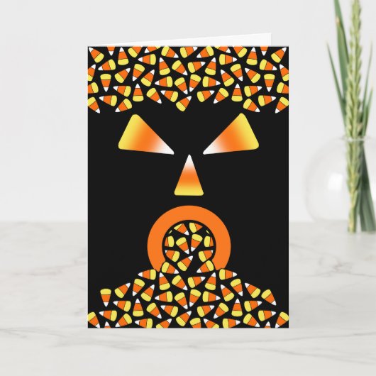 ハロウィンキャンディーコーン食べ物モンスタースイーツ カード (正面)