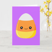 ハロウィンキャンディーコーン カード (黄色い花)