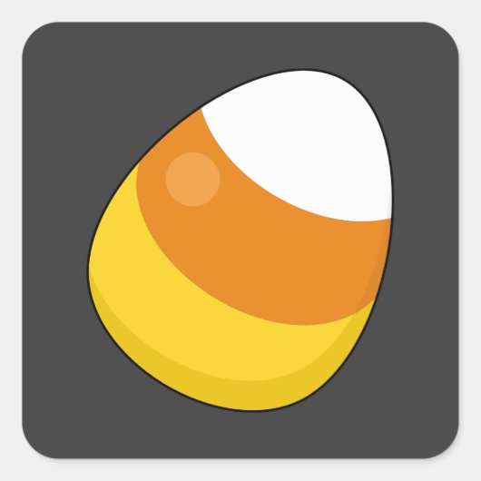 ハロウィンキャンディーコーン スクエアシール (正面)