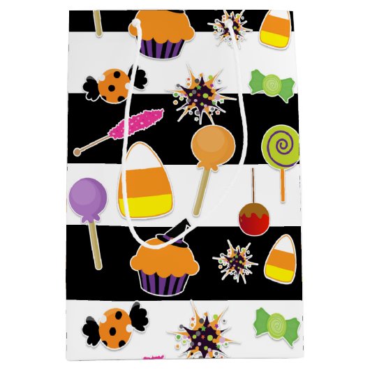 ハロウィンキャンディースイーツパーティー抱き枕 ミディアムペーパーバッグ (正面)