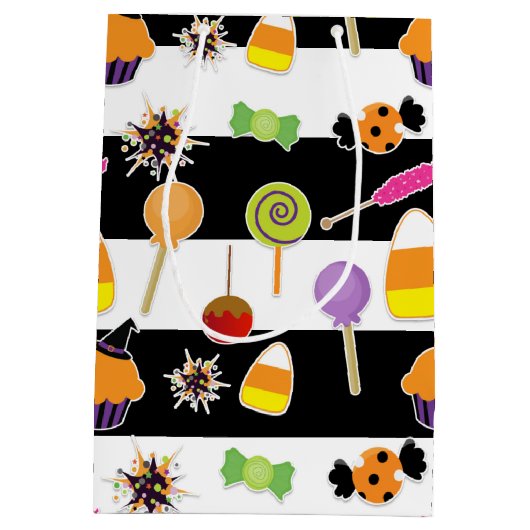 ハロウィンキャンディースイーツパーティー抱き枕 ミディアムペーパーバッグ (裏面)