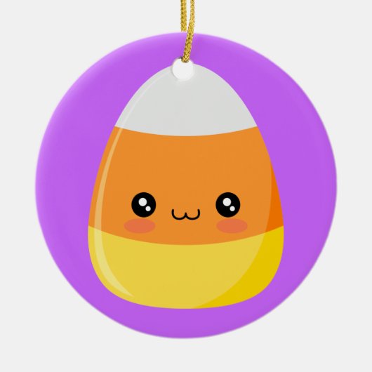 ハロウィンキャンデートウモロコシ セラミックオーナメント (正面)