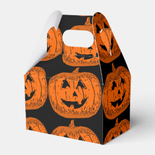 ハロウィンキャンデー箱、カボチャ、カボチャ フェイバーボックス