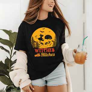 ハロウィンキャンピングウィッおもしろいチモダン トライブレンドTシャツ