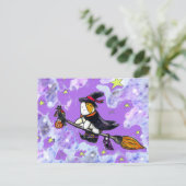 ハロウィンギニアピグかわいこちゃんザウィッチ ポストカード (スタンド正面)