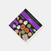 ハロウィンクッキーパーティー紙ナプキン スタンダードカクテルナプキン (角)