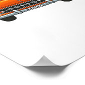 ハロウィンクラシックウィッチー猫Tシャツ ポスター (角)