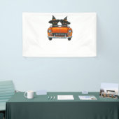 ハロウィンクラシックウィッチー猫Tシャツ 横断幕 (トレードショー)