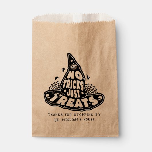 ハロウィンクラフトを扱うトリックはない フェイバーバッグ (正面)