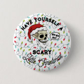 ハロウィンクリスマスを楽しもう 缶バッジ (正面)