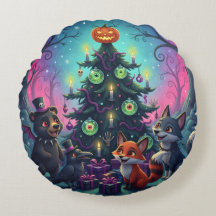 ハロウィンクリスマスツリーの情景