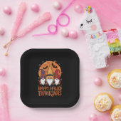 ハロウィンクリスマスハッピーハローサンキューマス格言 ペーパープレート (パーティー)