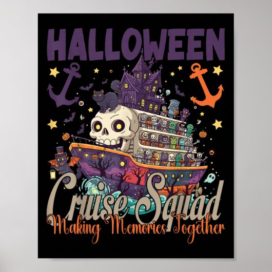 ハロウィンクルーズチーム 2025年 ハロウィン旅行 家族 ポスター (正面)