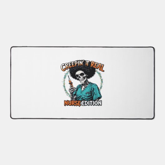 ハロウィンクレピ実在ン!ナース版クラシックT デスクマット (正面)