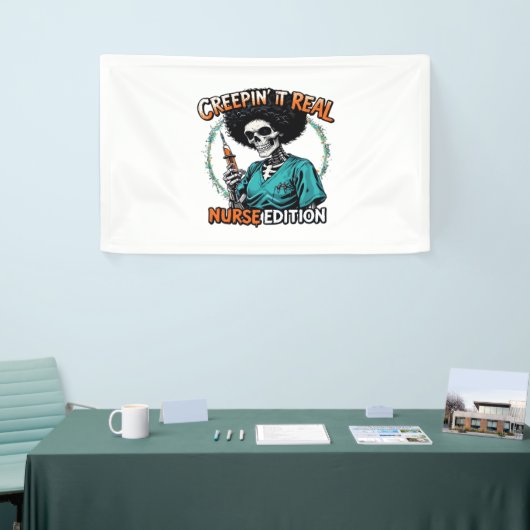 ハロウィンクレピ実在ン!ナース版クラシックT 横断幕 (トレードショー)