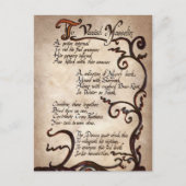 ハロウィンクールウィッチスペルホリデーハガキ シーズンポストカード (正面)