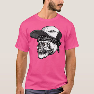 ハロウィンクールスケルトンミュージックラッパーヒップホップスカル Tシャツ