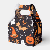 ハロウィンクール混合パターンタイルパーティー フェイバーボックス (裏面サイド)
