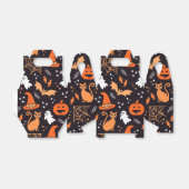 ハロウィンクール混合パターンタイルパーティー フェイバーボックス (折り畳みなし)