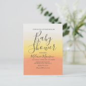 ハロウィングラデーションキャンディーコーン赤ちゃんシャワー ポストカード (スタンド正面)