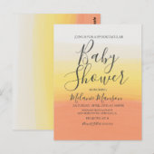 ハロウィングラデーションキャンディーコーン赤ちゃんシャワー ポストカード (正面/裏面)