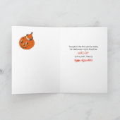 ハロウィングランジカボチャ、夫のために – おもしろい カード (内部)