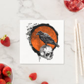 ハロウィングランジレイヴン&スカル スタンダードカクテルナプキン (インサイチュ)