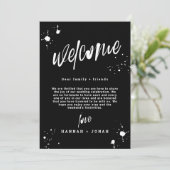 ハロウィングランジ結婚式 プログラムウェルカムバッグカード 招待状 (スタンド正面)